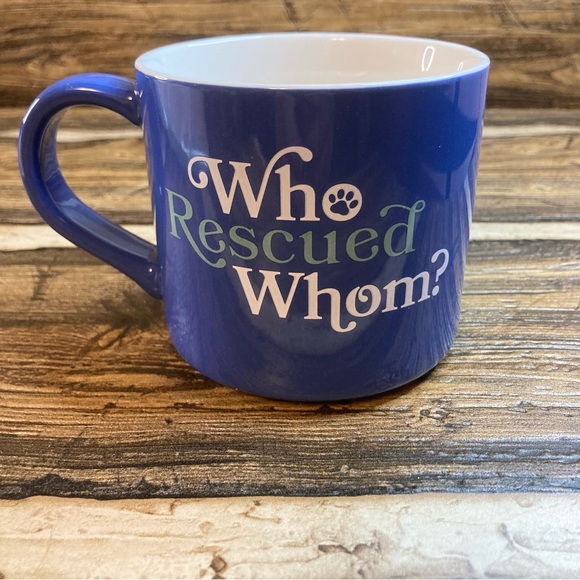 Parker Lane “Who rescued whom” 16oz coffee mug🐾 - Picture 1 of 8